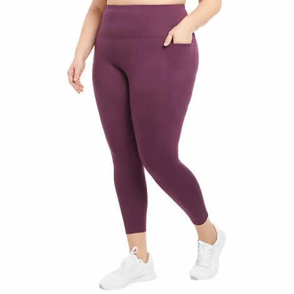 New! Danskin Women's Ultra High Rise Side Pockets Moisture Wicking Leggings - Picture 5 of 7